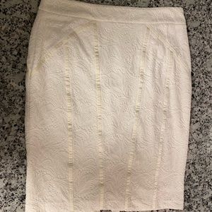 Cream Pencil Skirt cache